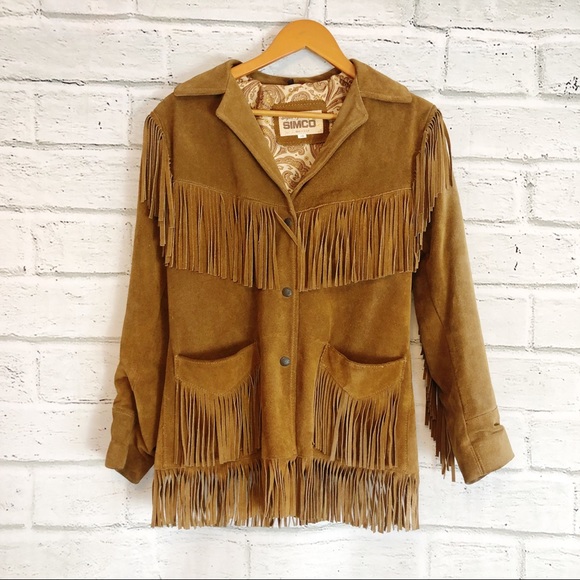 Simco Jackets & Blazers - Simco | Vintage Fringe Jacket